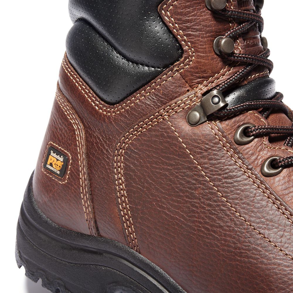 Timberland Mens Work Boots PRO® TiTAN® 6\" Lace Alloy Toe - Brown - India FL2749086